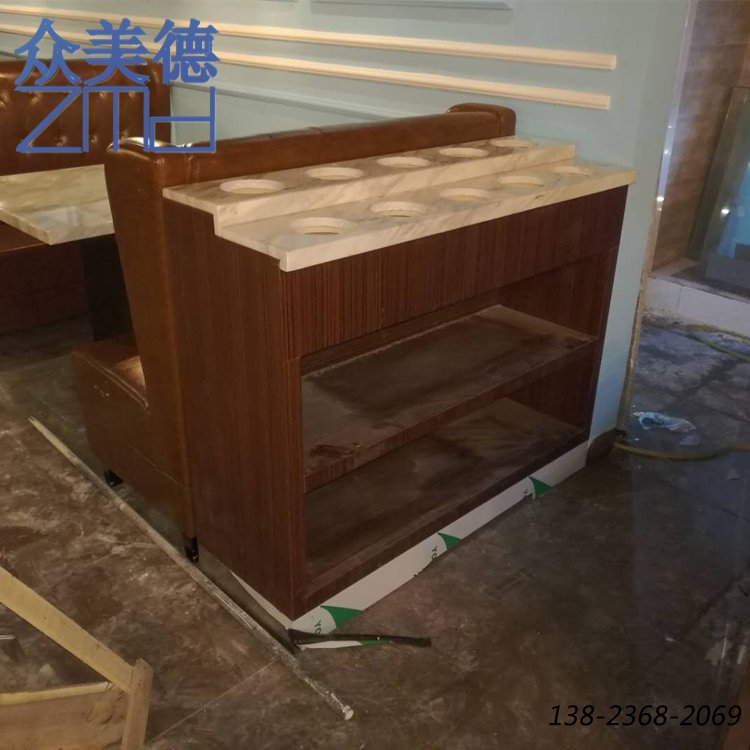 火鍋調(diào)料臺，大理石醬料臺，定制調(diào)味桌