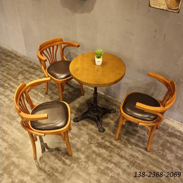 甜品店餐桌椅訂做，餐桌椅組合，休閑餐廳家具